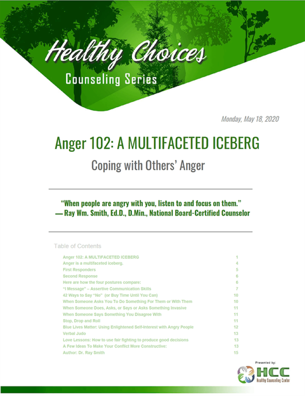 Anger 102 Coping with others anger